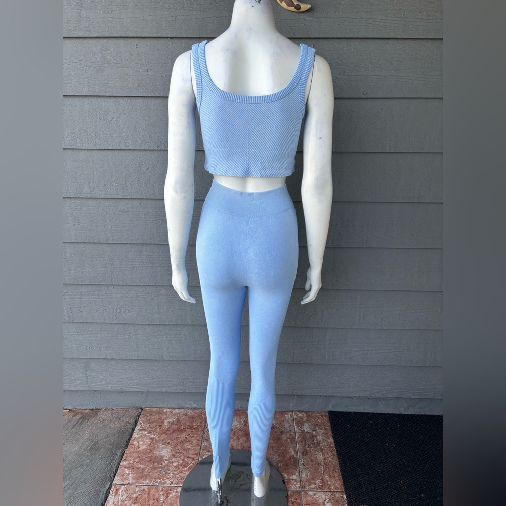 Hera Collection Sky Blue Ribbed Apparel - Picture 4 of 5